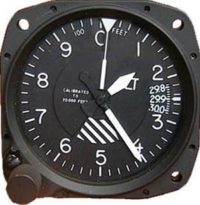 5934P-3A.83, Model 5934P-3 Altimeter - 20K, Inches, Unlighted