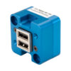 6430102-4 USB Charging Port, Model #: TA102, 10–32 VDC, Dual, Bottom connector, Lighted