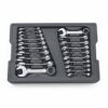 GW-81903 20 Pc. 12 Point Stubby Combination SAE/METRIC Wrench Set