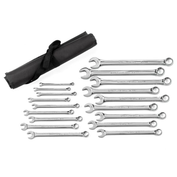 18 Pc. 12 Point Long Pattern Combination Metric Wrench Set GearWrench GW-81920