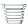 7Pc. 12 Point Ratcheting Combination Metric Wrench Sets GW-9417