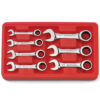 GearWrench 7 Pc. 12 Point Stubby Ratcheting Combination SAE Wrench Set GW-9507D