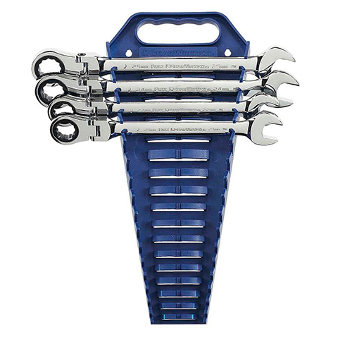 GearWrench 4 Pc. 12 Point Flex Head Ratcheting Combination Metric Wrench Completer Set GW-9903D
